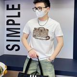 商标已注册2025年新款短袖T恤钱塘3019TX3010P75真模，男装T恤，钱塘6016-1(原3019)