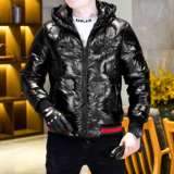 Y9937P2902024高端冬季90%白鸭绒亮面连帽羽绒服真模，男装羽绒服，钱塘6016-1(原3019)