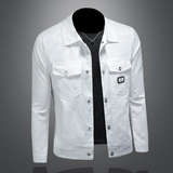 商标已注册2025年新款翻领休闲夹克JK88626P175镂空，男装夹克，钱塘6016-1(原3019)