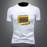 2025年新款短袖T恤钱塘3019TX3009P75镂空，男装T恤，钱塘6016-1(原3019)