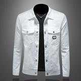 商标已注册2025年新款翻领休闲夹克JK88626P175镂空，男装夹克，钱塘6016-1(原3019)