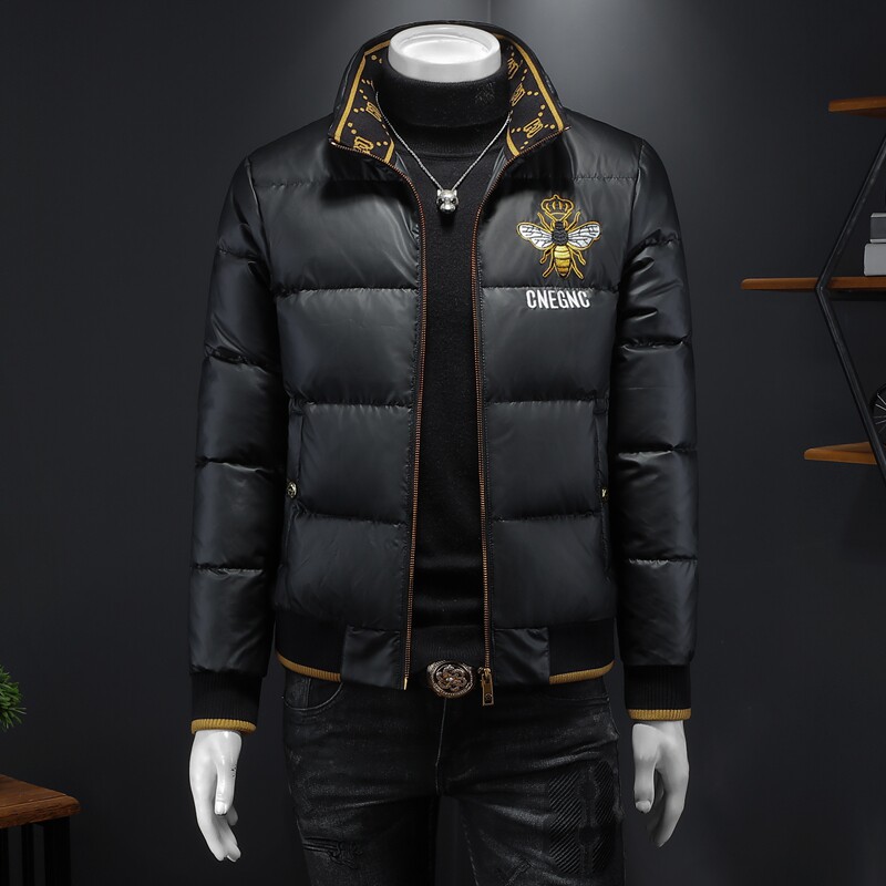 Y9562P3352024高端冬季90%白鸭绒亮面立领羽绒服假模385，男装羽绒服，钱塘6016-1(原3019)