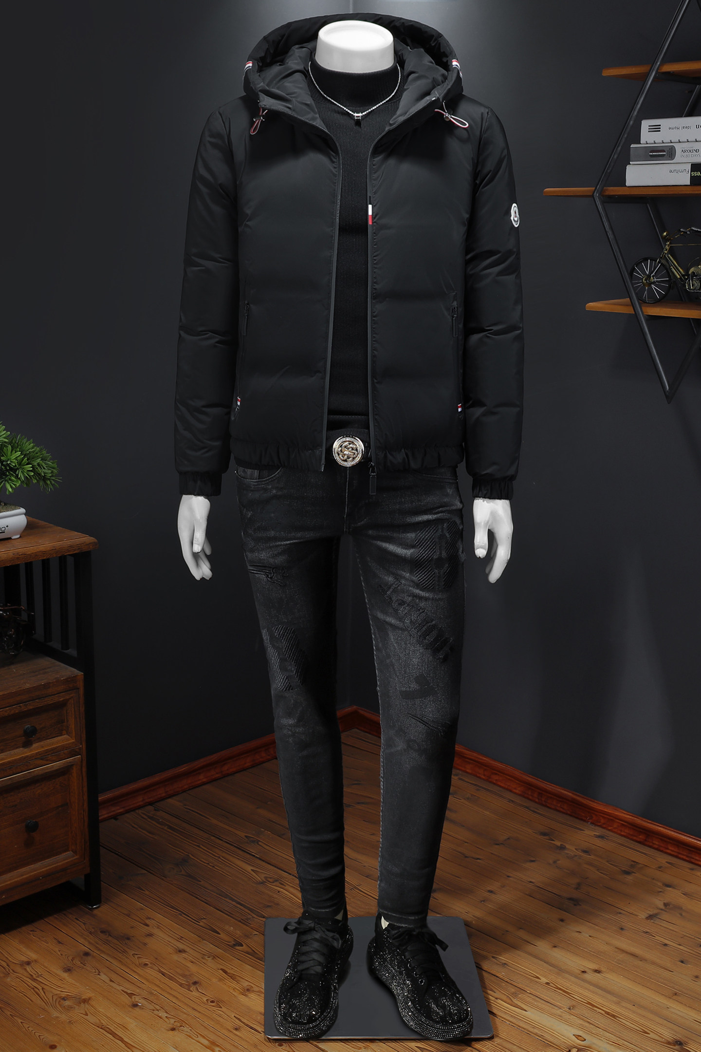 Y9868P3202025高端冬季90%白鸭绒连帽羽绒服假模365,男装羽绒服,钱塘6016-1(原3019)