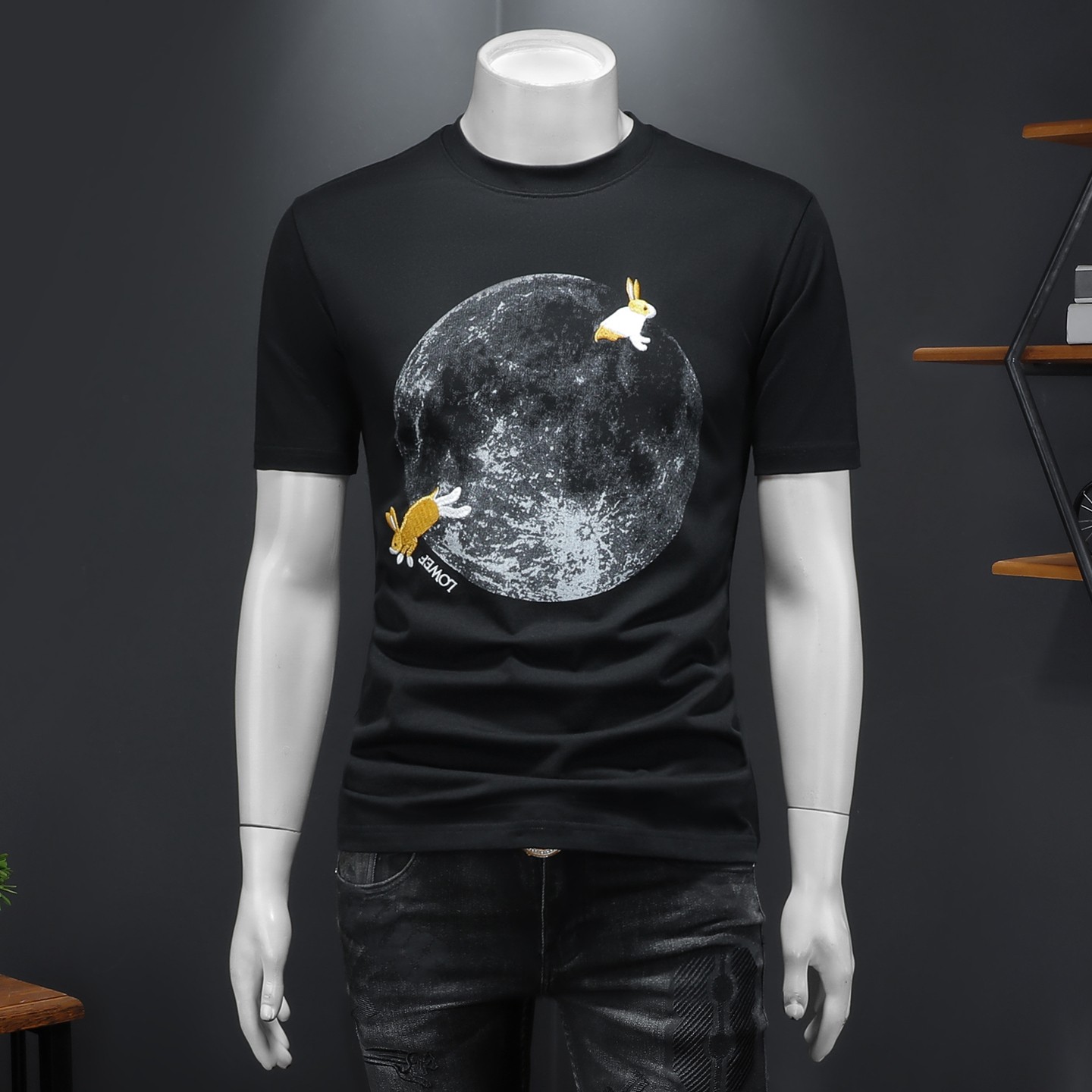 2026年新款微阔短袖T恤钱塘3019TX3075P75假模，男装T恤，钱塘6016-1(原3019)