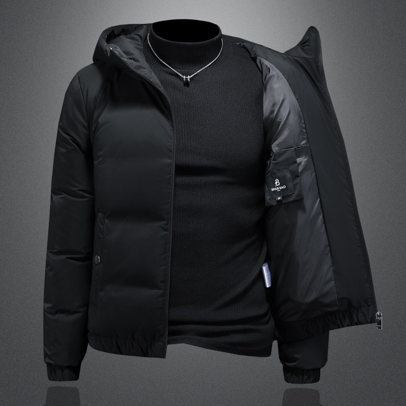 Y9867P3202025年高品质百分之90白鸭绒连帽羽绒服QT3019镂空,男装羽绒服,钱塘6016-1(原3019)