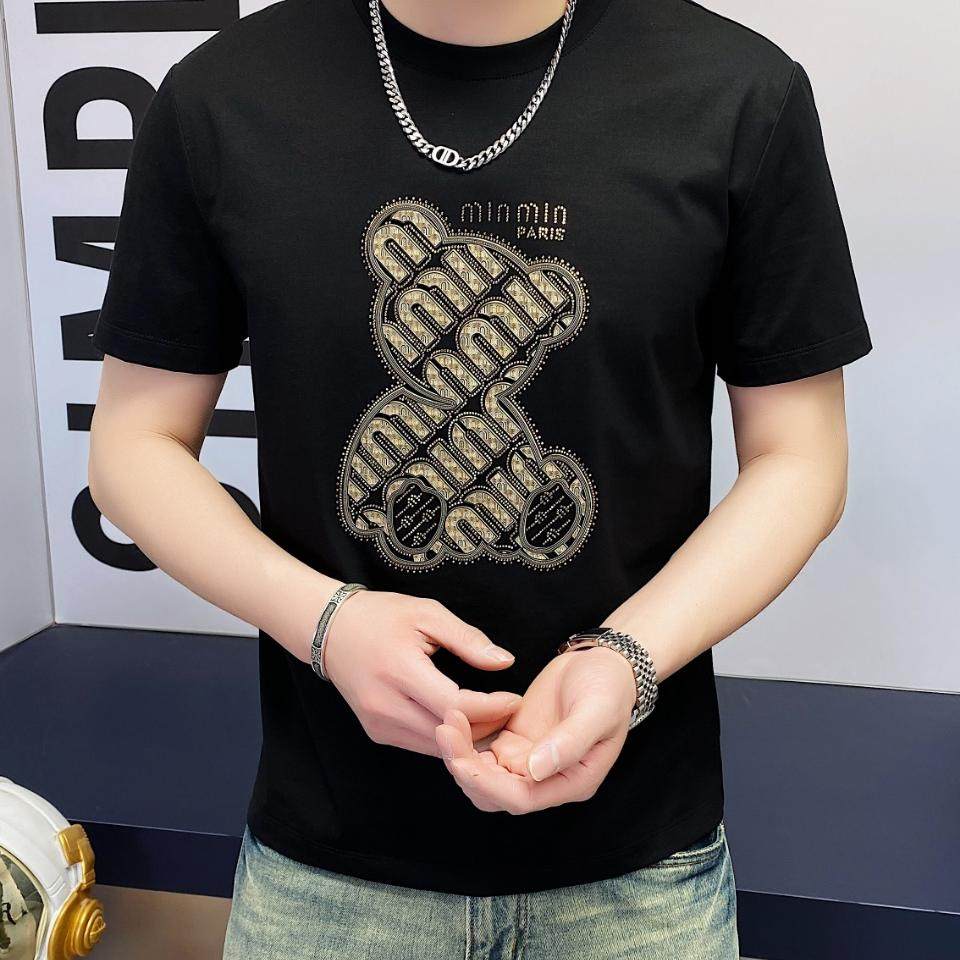 商标已注册2025年新款短袖T恤3019TX3002P75真模，男装T恤，钱塘6016-1(原3019)