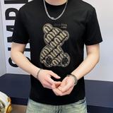 商标已注册2025年新款短袖T恤3019TX3002P75真模，男装T恤，钱塘6016-1(原3019)