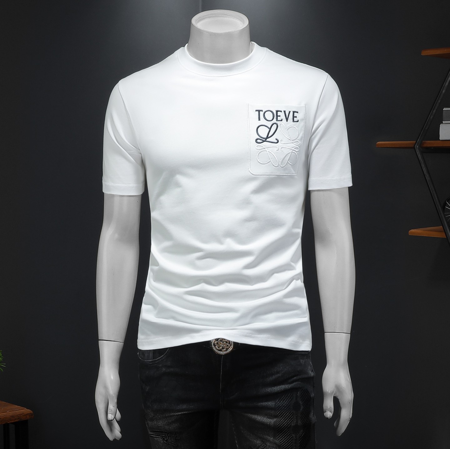 2026年新款微阔短袖T恤钱塘3019TX3077P75假模，男装T恤，钱塘6016-1(原3019)