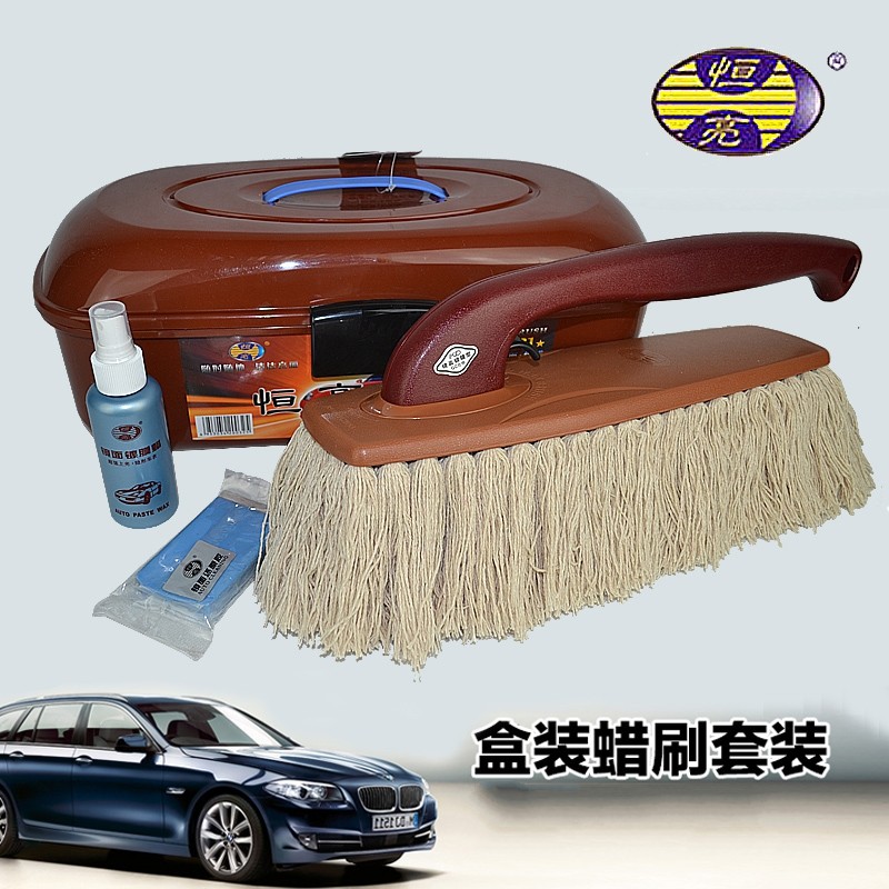 恒亮折叠蜡刷 纯棉蜡拖 汽车掸子擦车油拖把HL-B1车刷包邮