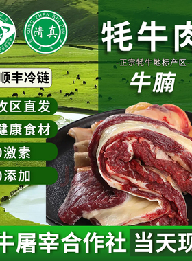 牦牛肉新鲜 牛腩新鲜清真青海青藏特产天祝白耗牛肉生鲜散养肋条