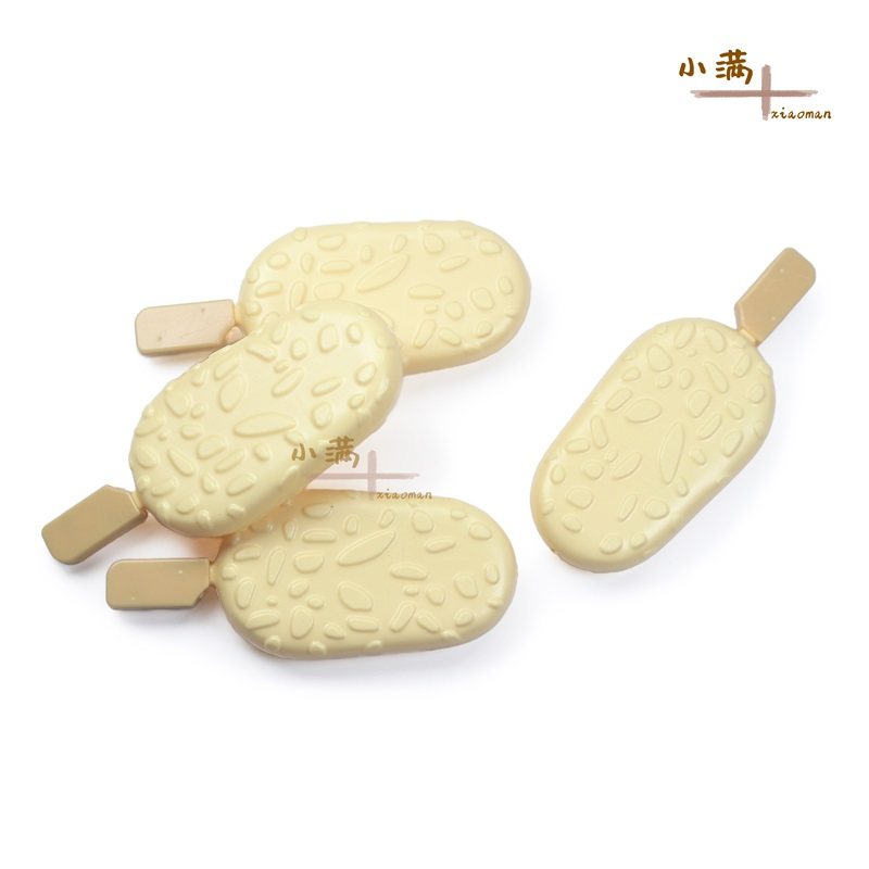 儿童过家家趣味塑料玩具仿真甜点甜品冰棒模型扁黑白雪糕道具教具