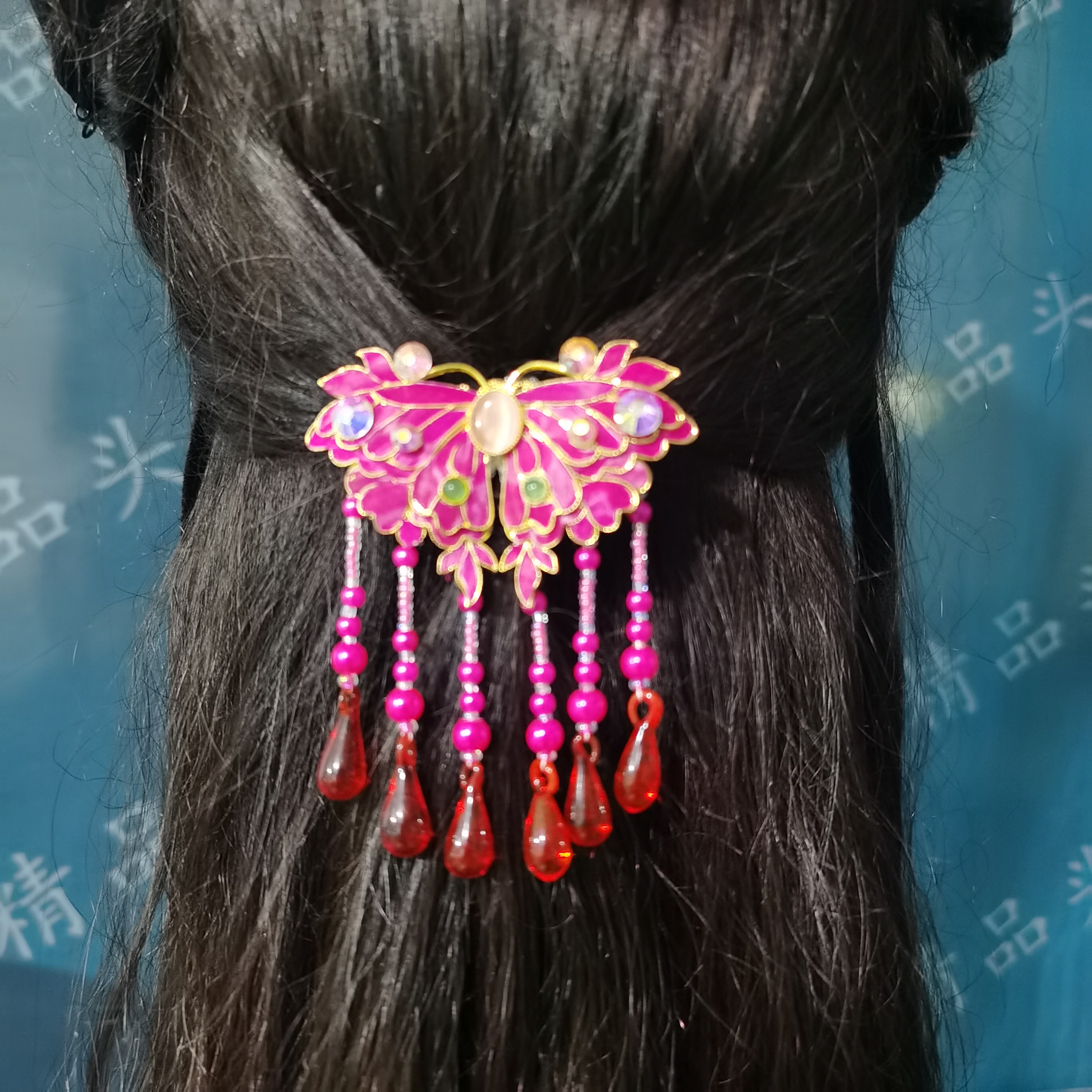 戏曲剧点翠点毛花旦后压头饰大全越剧黄梅戏古装旅拍直播表演发饰