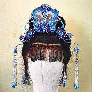 可定制戏曲剧玉蜻蜓李敏尼姑道帽巾冠京剧越剧古装汉服表演出配饰