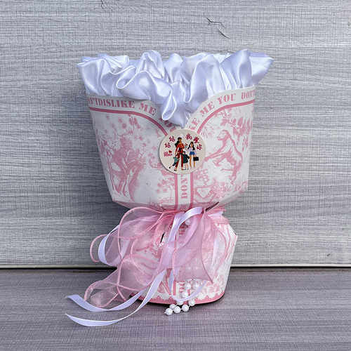 花店用国风小裙边花束内衬