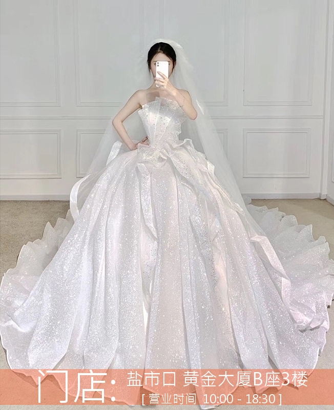 租婚纱新娘新款抹胸拖尾2020新款轻奢星空赫本成都婚纱出租实体店|msdalam kategori Butik wanita / wanita, perkahwinan/Cheongsam/pakaian, perkahwinan - dari Buy2taobao.com untuk memberikan perkhidmatan ejen Taobao profesional membeli