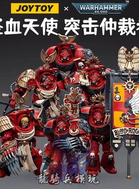 JOYTOY暗源战锤40K圣血天使突击终结者六人组JT5536可动兵人模型