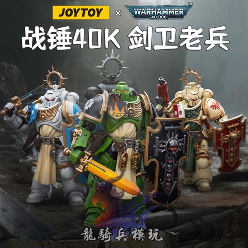 JOYTOY暗源战锤40K剑卫老兵兵人