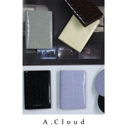A.Cloud tiên tiến mẫu da cá sấu thư mục tài liệu du lịch Gói thẻ đa chức năng bảo vệ bao đựng hộ chiếu - Túi thông tin xác thực