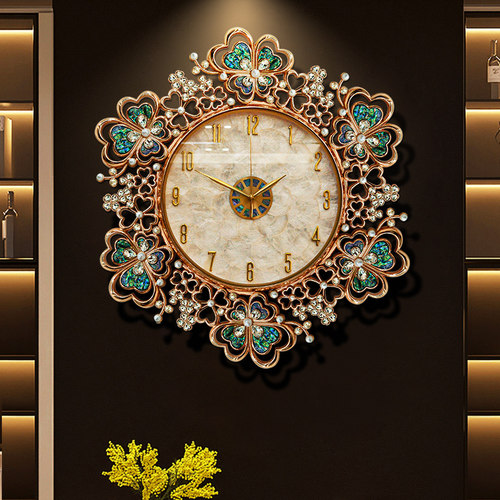 轻奢简约客厅静音装饰挂钟