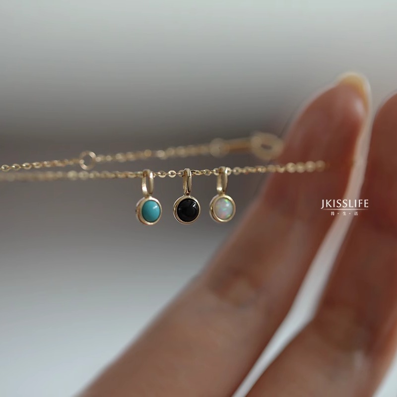 迷你精致吊坠挂坠14K金不掉色