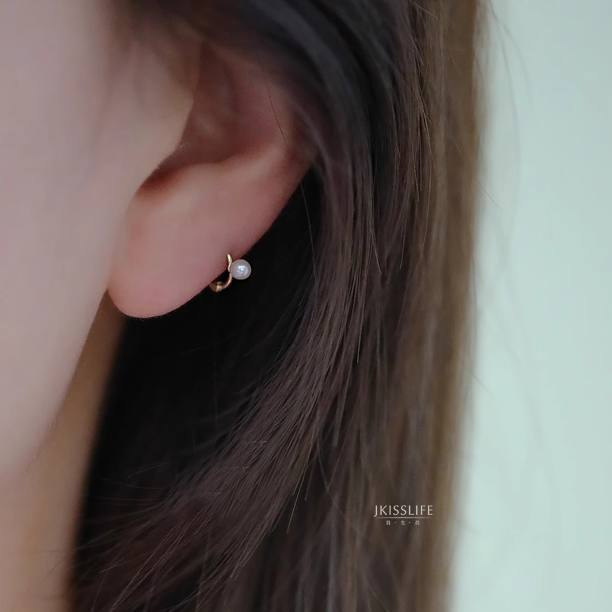 耳环K金不过敏精致气质温柔甜美