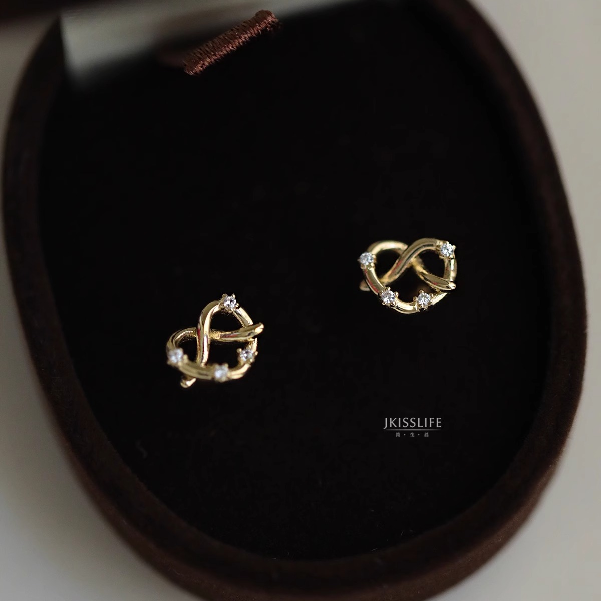 耳钉睡觉免摘K金百搭不掉色精致