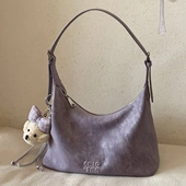 南风Chio2nd 盈春紫气托特包包女2026新款 慵懒hobo单肩腋下斜挎包