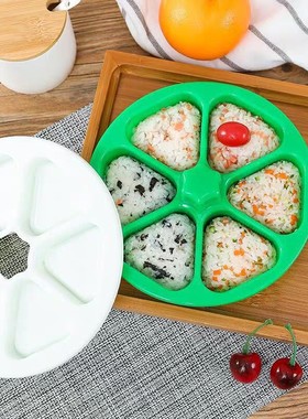 三角饭团便当盒日式寿司磨具六合一 做紫菜包饭制作工具模具盒子