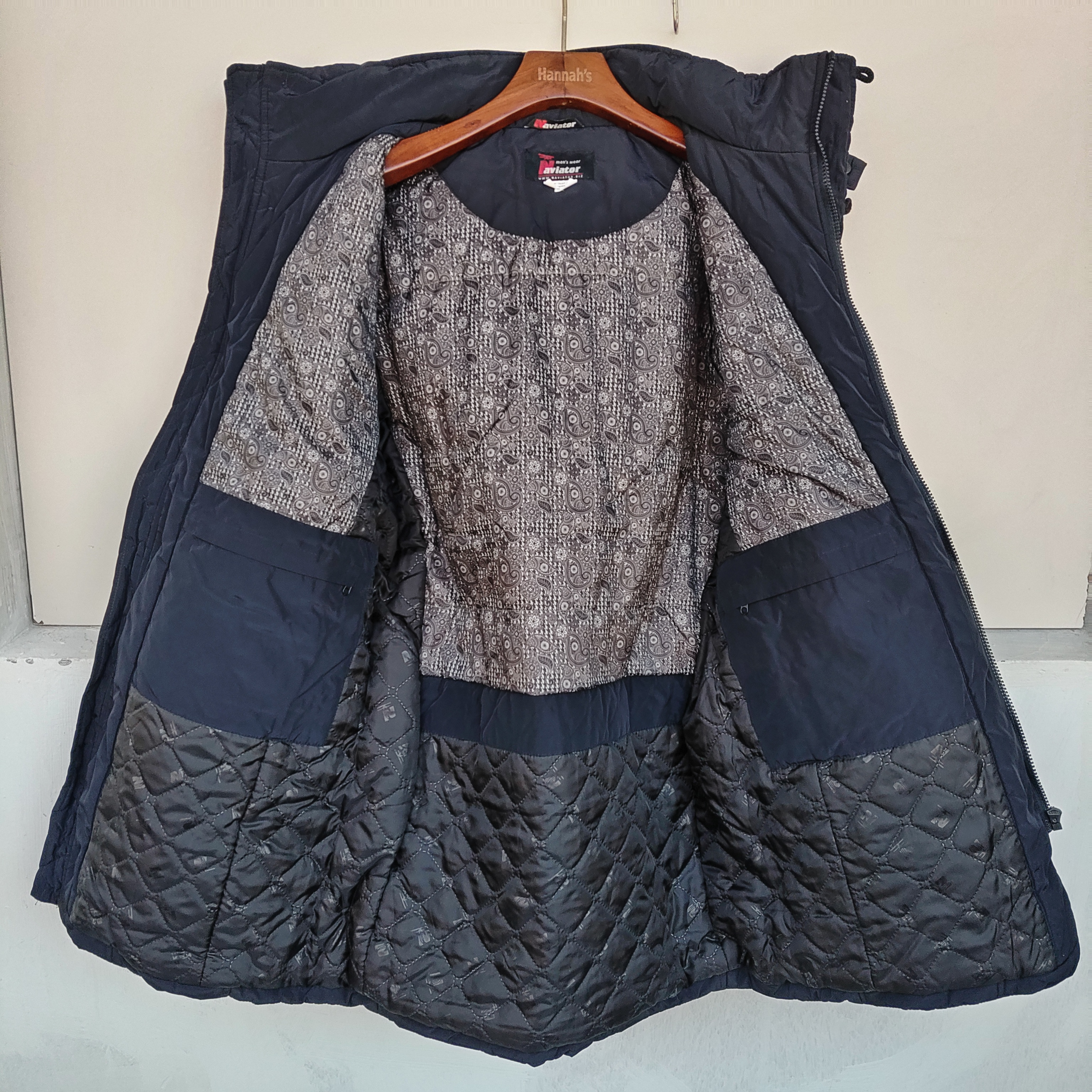 番米粒2件包邮出欧美重工加厚男士连帽棉服瑕疵特价看好拍藏蓝色