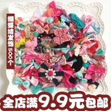 Аксессуар для волос ручной работы, разнообразная лента с бантиком, декоративные цветы в форме цветка, 400 шт, в цветочек