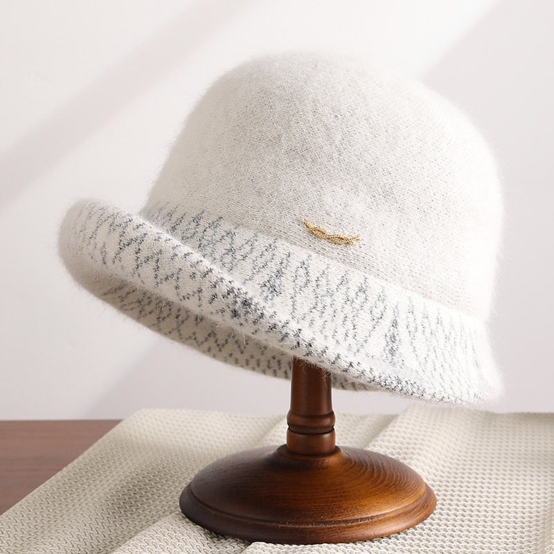 秋冬卷边兔毛渔夫帽女新款冬季羊毛保暖白色盆帽感显脸小礼帽,服饰配件/皮带/帽子/围巾,帽子,淘宝优惠券,粉丝福利购,淘宝优惠卷