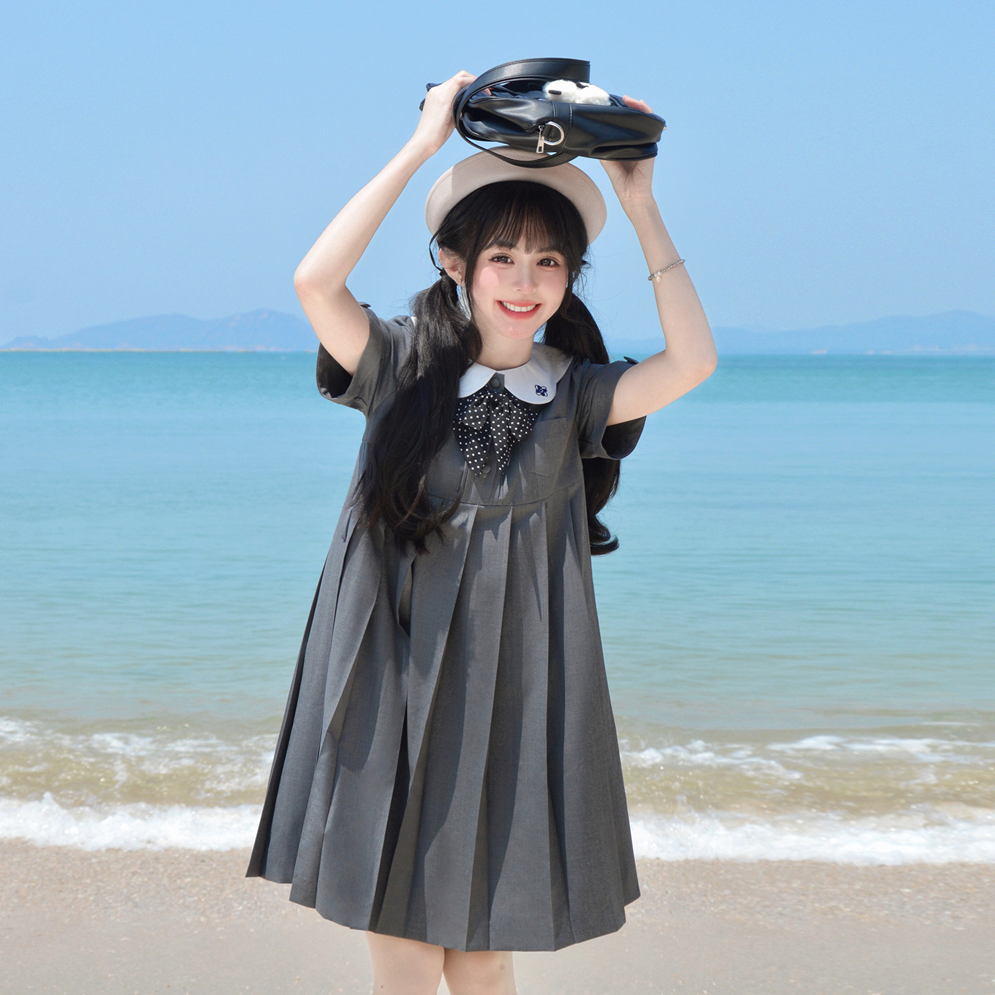 樱花家族jk制服【葵子小姐】甜美可爱连衣裙百褶裙短袖学生套装女