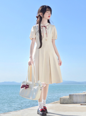 樱花家族jk制服【茉安女子】优雅大小姐连衣裙盛夏服百褶裙夏季女