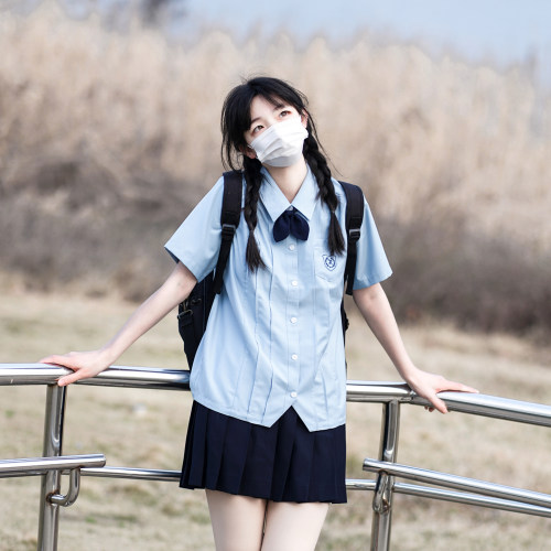 【季立高】校供感jk双色衬衫