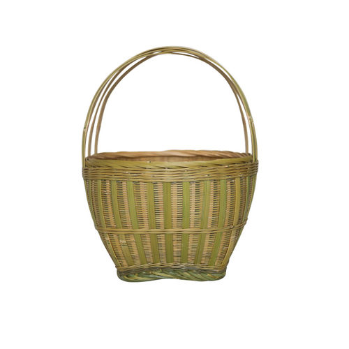 提篮竹编精品手提篮子道具采摘