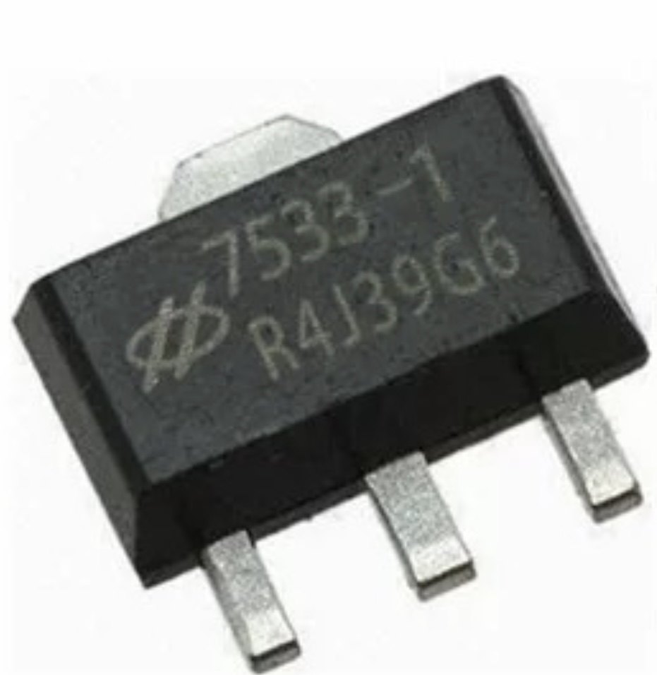 ht7533-3 7533 电源降压芯片最大30v输入 100ma输出sot89稳压芯片