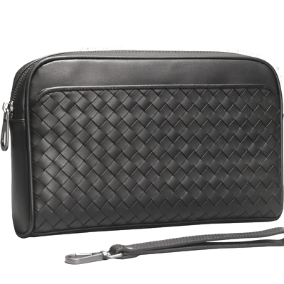 手拿包商务休闲真皮编织