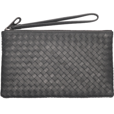 小手包真皮手工编织休闲