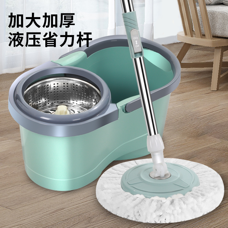 多功能托地把掃拖吸三合一圓拖把扦地扦把家用耐用結(jié)實(shí)圓頭旋轉(zhuǎn)單