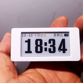 小程序对时2.13墨水屏时钟日历个人diy