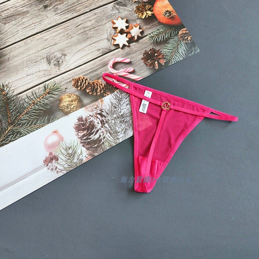 三95-160斤 中东RED艳玫红透明网水钻性感丁字裤低腰女细带T裤,女士内衣/男士内衣/家居服,女丁字裤,淘宝优惠券,粉丝福利购,淘宝优惠卷