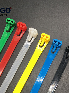 新光可松扎带可退可解重复使用尼龙扎带8x300mm束线捆扎带100根