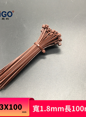 彩色扎带3X100mm1000根彩条束线捆线带自锁式尼龙扎带束线带固定