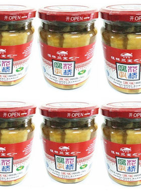 广西桂林特产花桥牌豆腐乳610g*6瓶原味辣味王致和白腐乳汁霉豆腐