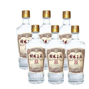 广西桂林特产桂林三花酒回味1952米香型白酒53度480mLx6瓶粮食酒