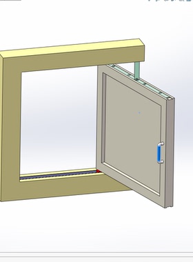 195.90度开关窗户solidworks2020模型带约束和运动仿真参数