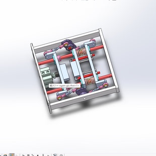 315 双向同步运动机构solidworks2020模型带约束和运动仿真参数