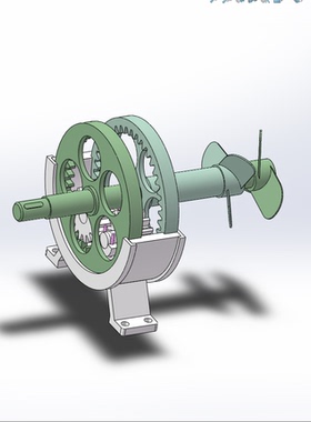 189.同轴反转机构solidworks2020模型带约束和运动仿真参数