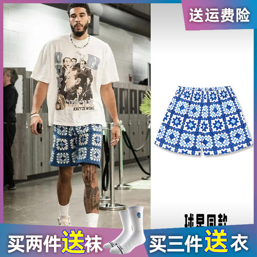 塔图姆同款运动短裤卡通老花