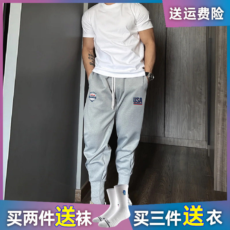 USA美国队春夏加厚美式运动卫裤